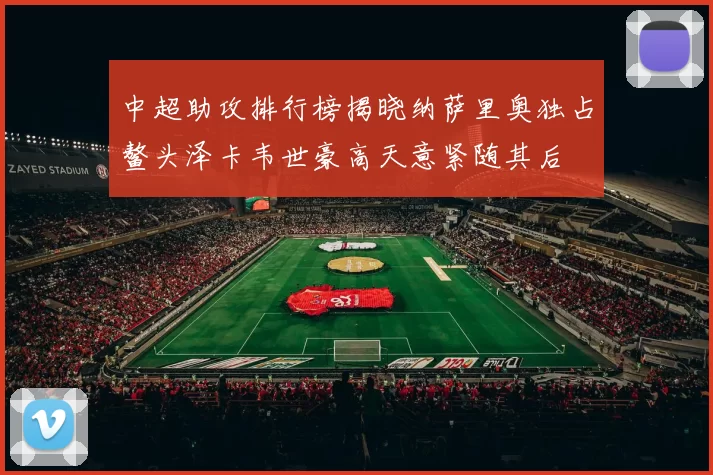 中超助攻排行榜揭晓纳萨里奥独占鳌头泽卡韦世豪高天意紧随其后
